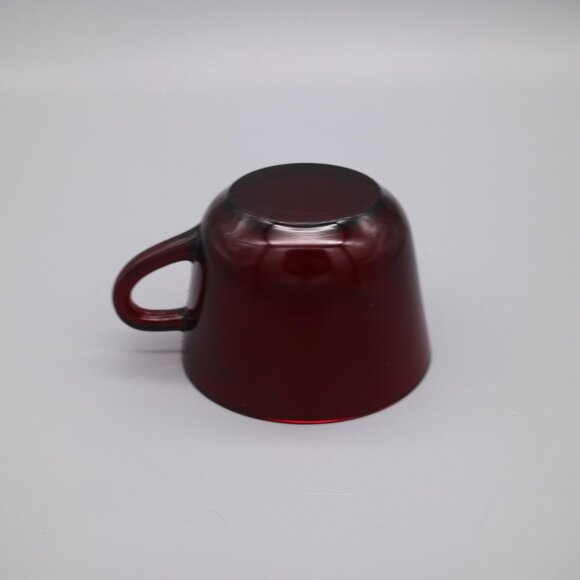 Vintage Anchor Hocking Tea/Coffee Cups Royal Ruby Red Glass (Set of 4) - Picture 5 of 7